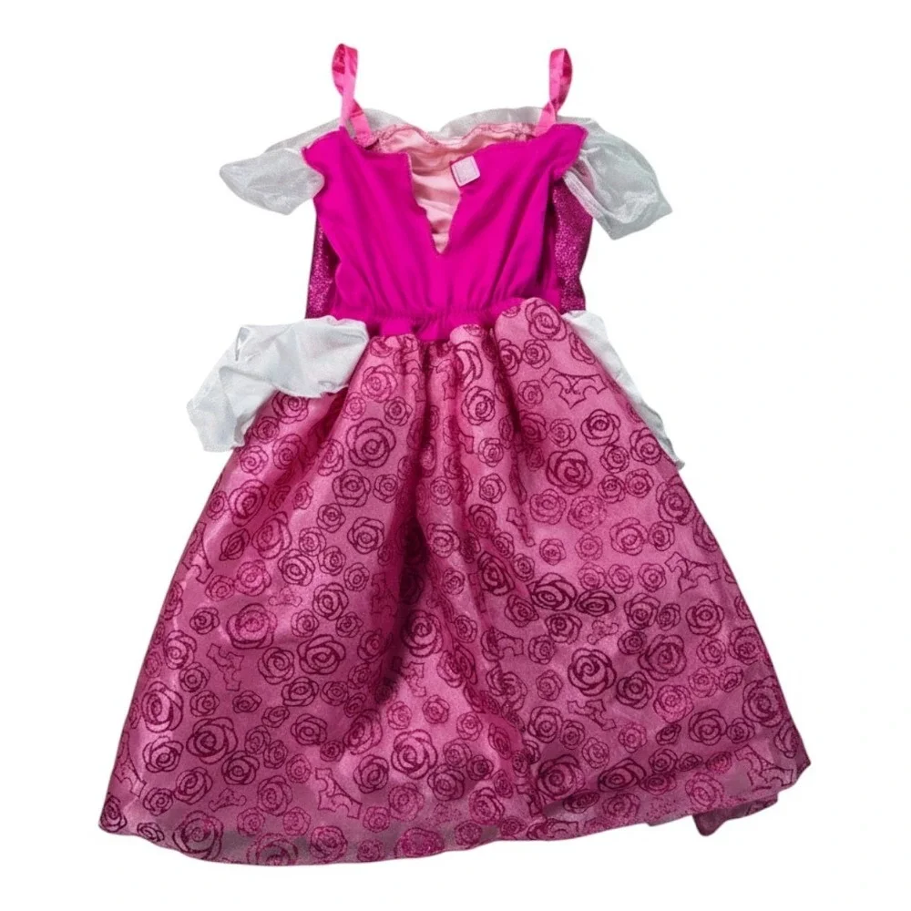 Disney Aurora Sleeping Beauty Princess Costume Pink Girls 4-6X Jakks Pacific